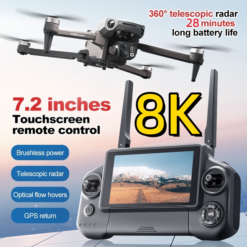 Dron RC z 3-osiowym gimbalem 8 – Drone Camera 4K recenzja i cena